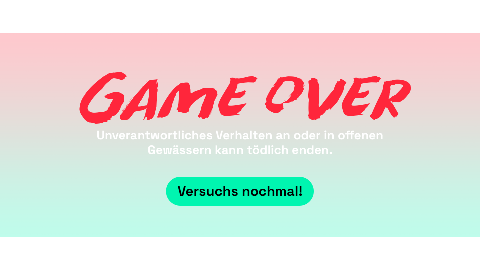 Filmproduktion Bern - BOFF. - Visana und SLRG - Interaktives Video – Game Over